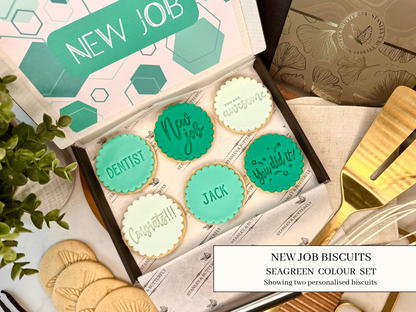 New Job Biscuits - Seagreen