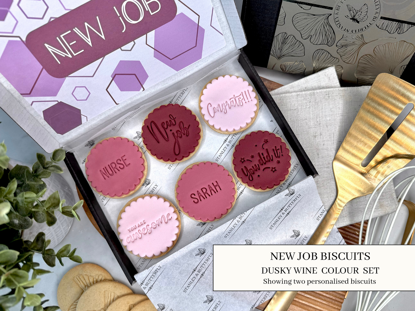 New Job Biscuits - Dusky Wine
