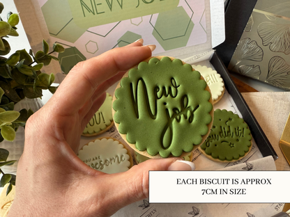 New Job Biscuits - Christmas Green