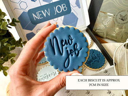 New Job Biscuits - Navy Blue