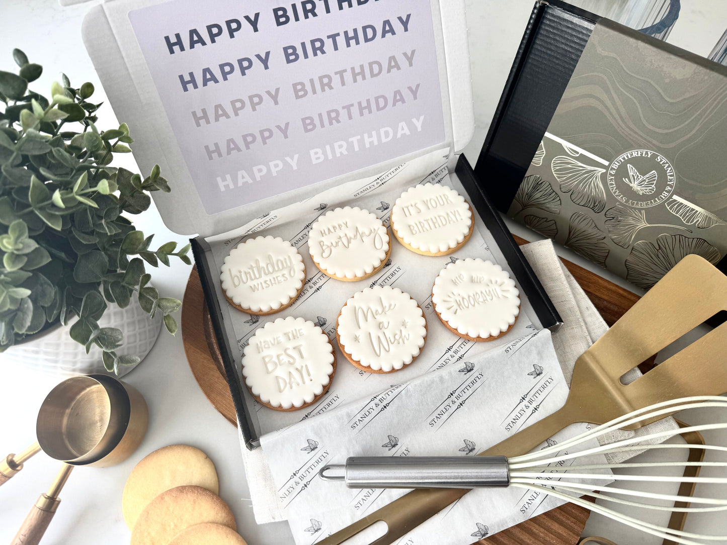 Happy Birthday - White