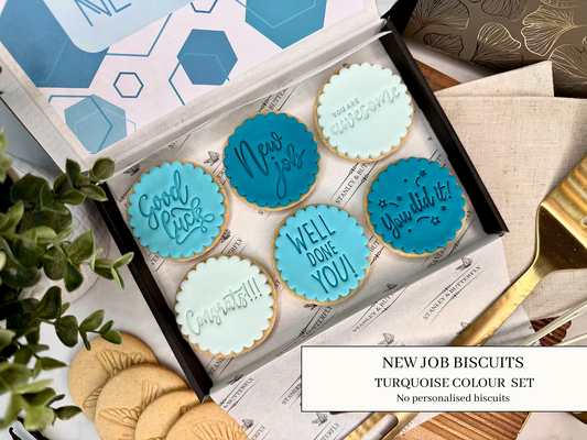 New Job Biscuits - Turquoise
