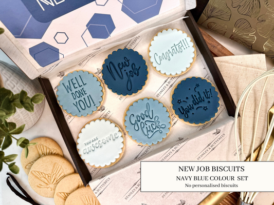 New Job Biscuits - Navy Blue