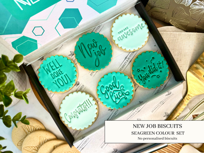 New Job Biscuits - Seagreen