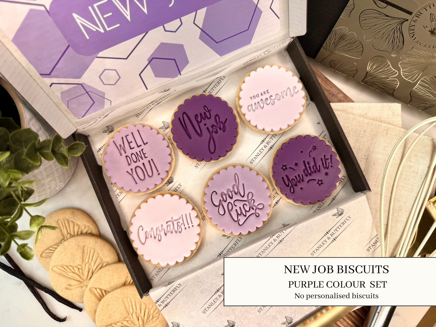 New Job Biscuits - Purple