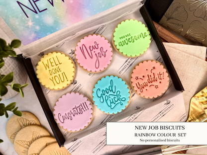 New Job Biscuits - Rainbow