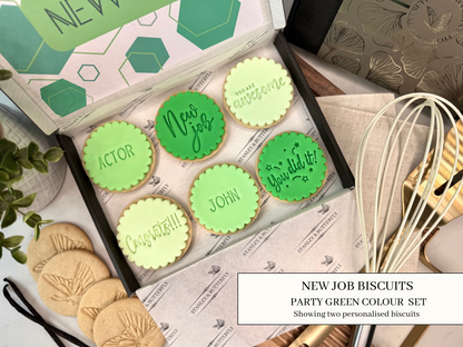 New Job Biscuits - Party Green