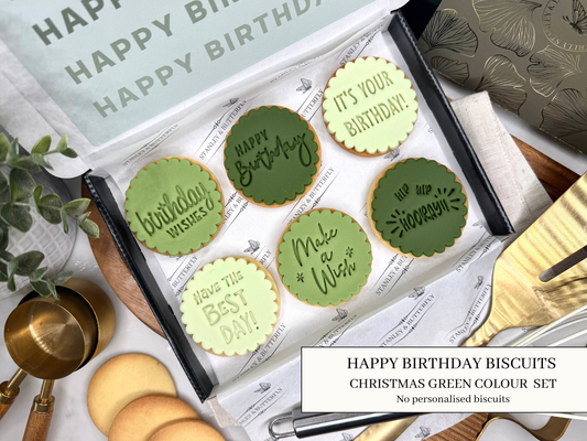 Happy Birthday - Christmas Green