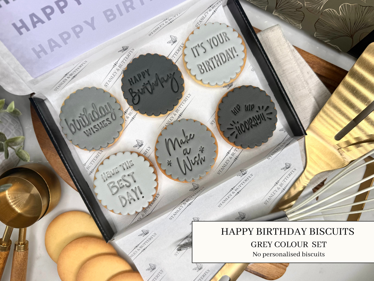 Happy Birthday - Grey