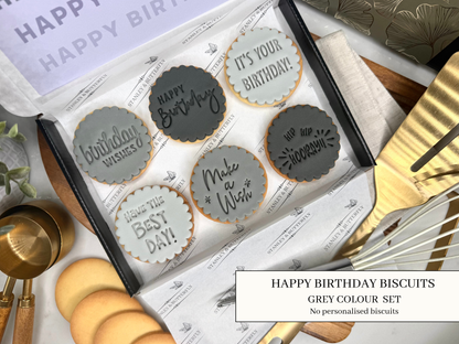 Happy Birthday - Grey