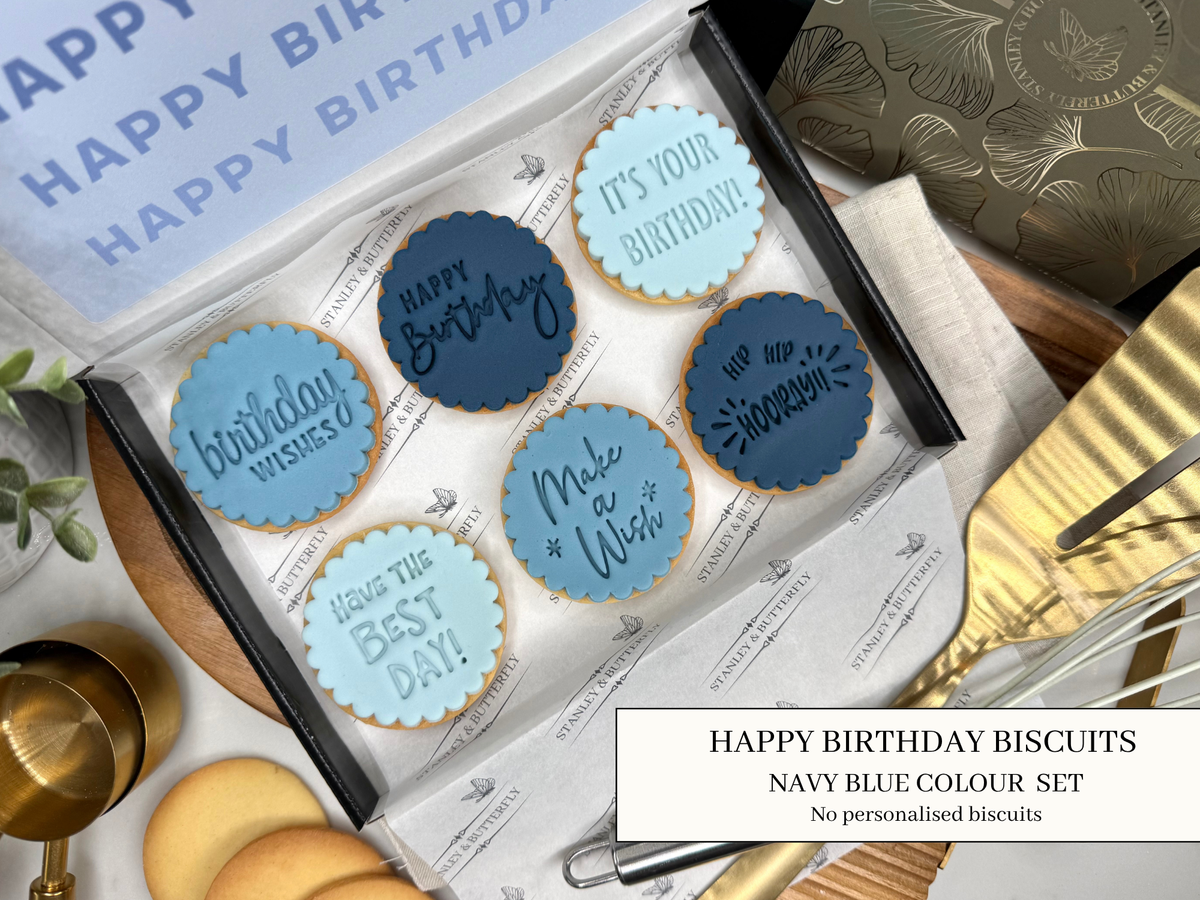 Happy Birthday - Navy Blue