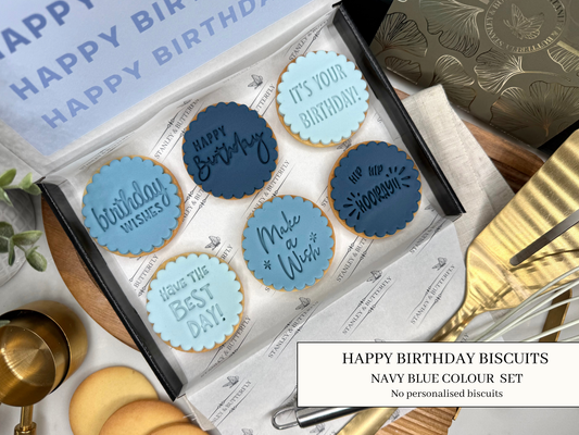 Happy Birthday - Navy Blue