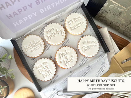 Happy Birthday - White