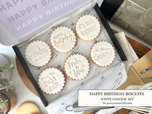 Happy Birthday - White