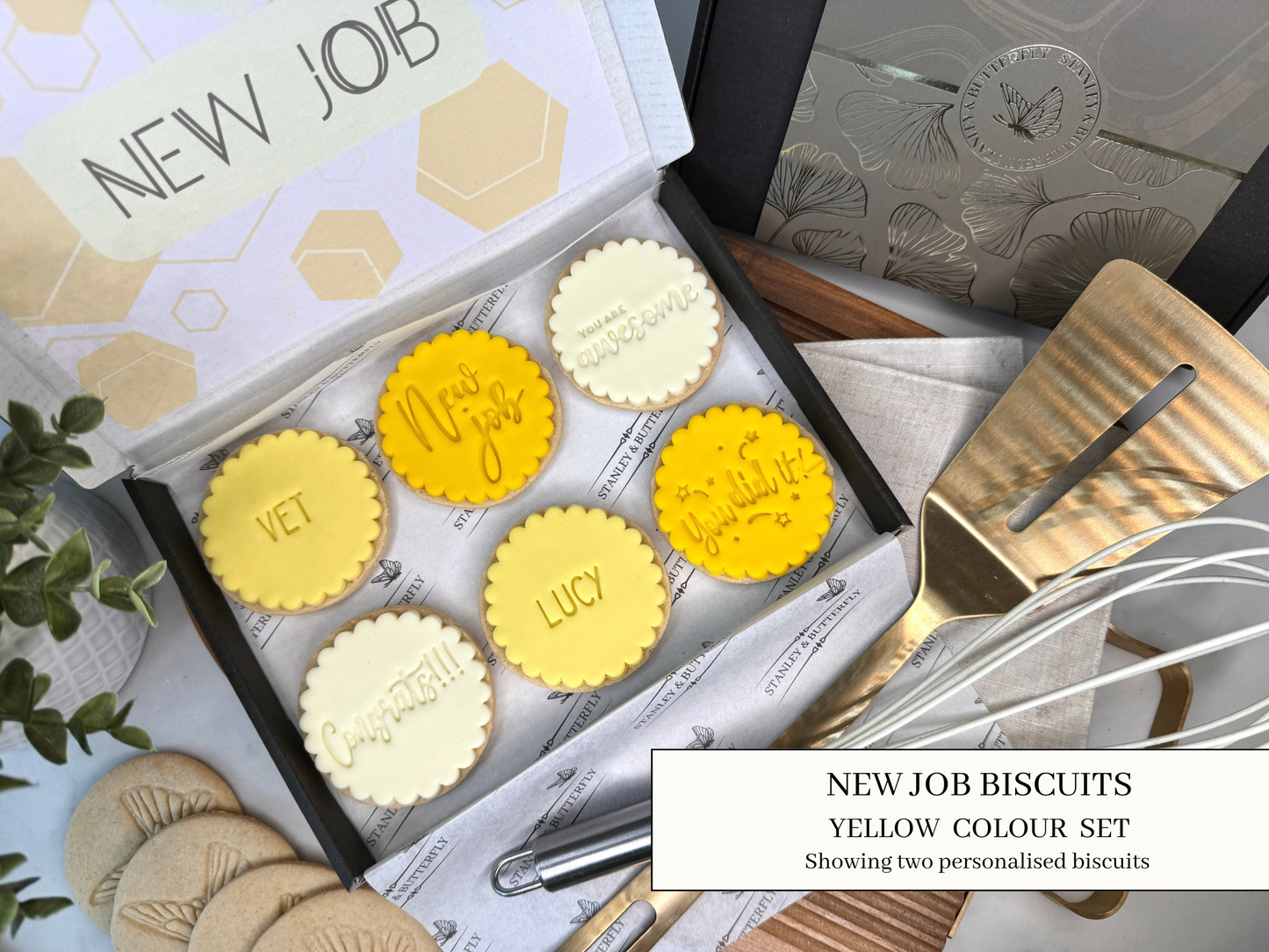New Job Biscuits - Yellow
