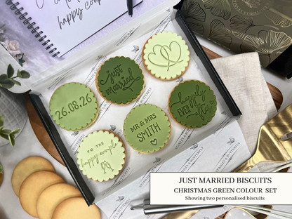 Just Married - Christmas Green