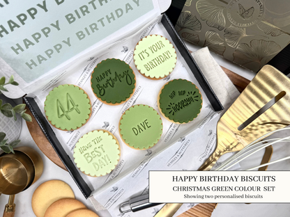 Happy Birthday - Christmas Green