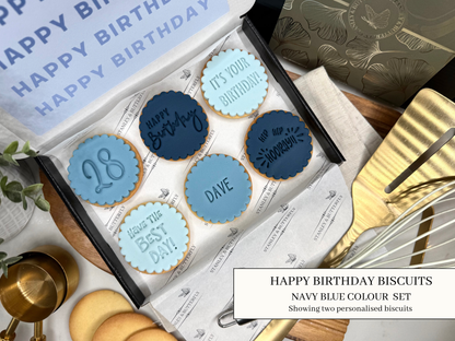 Happy Birthday - Navy Blue