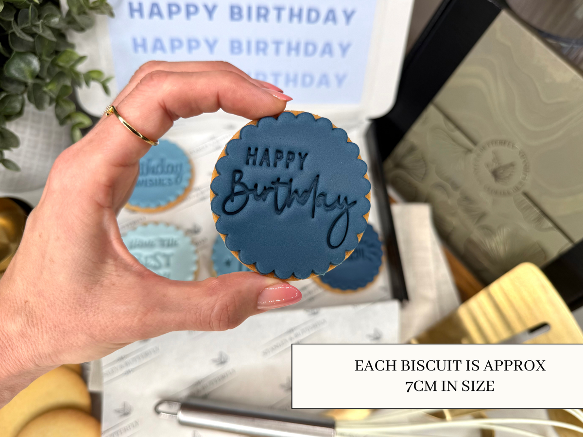 Happy Birthday - Navy Blue