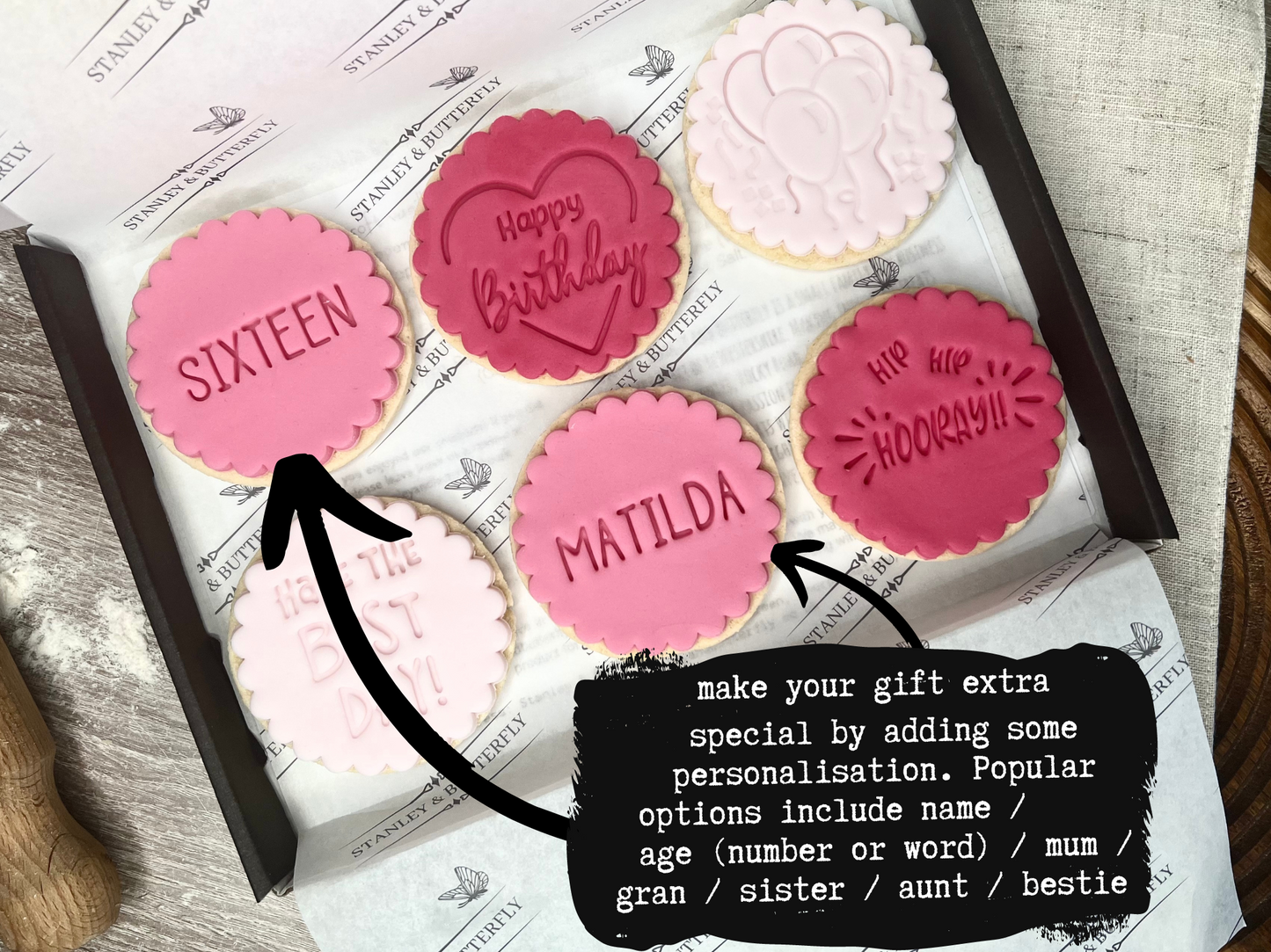 Birthday Girl Biscuits
