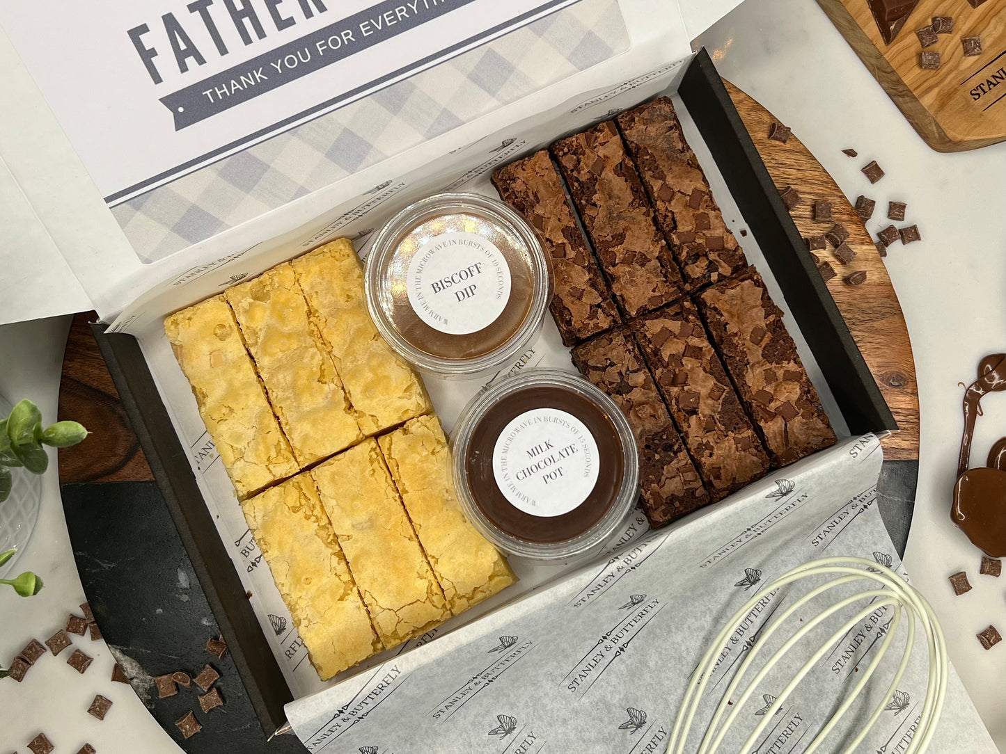 PREORDER 2024 | Bespoke Fathers Day Brownie & Blondie Dipping Box