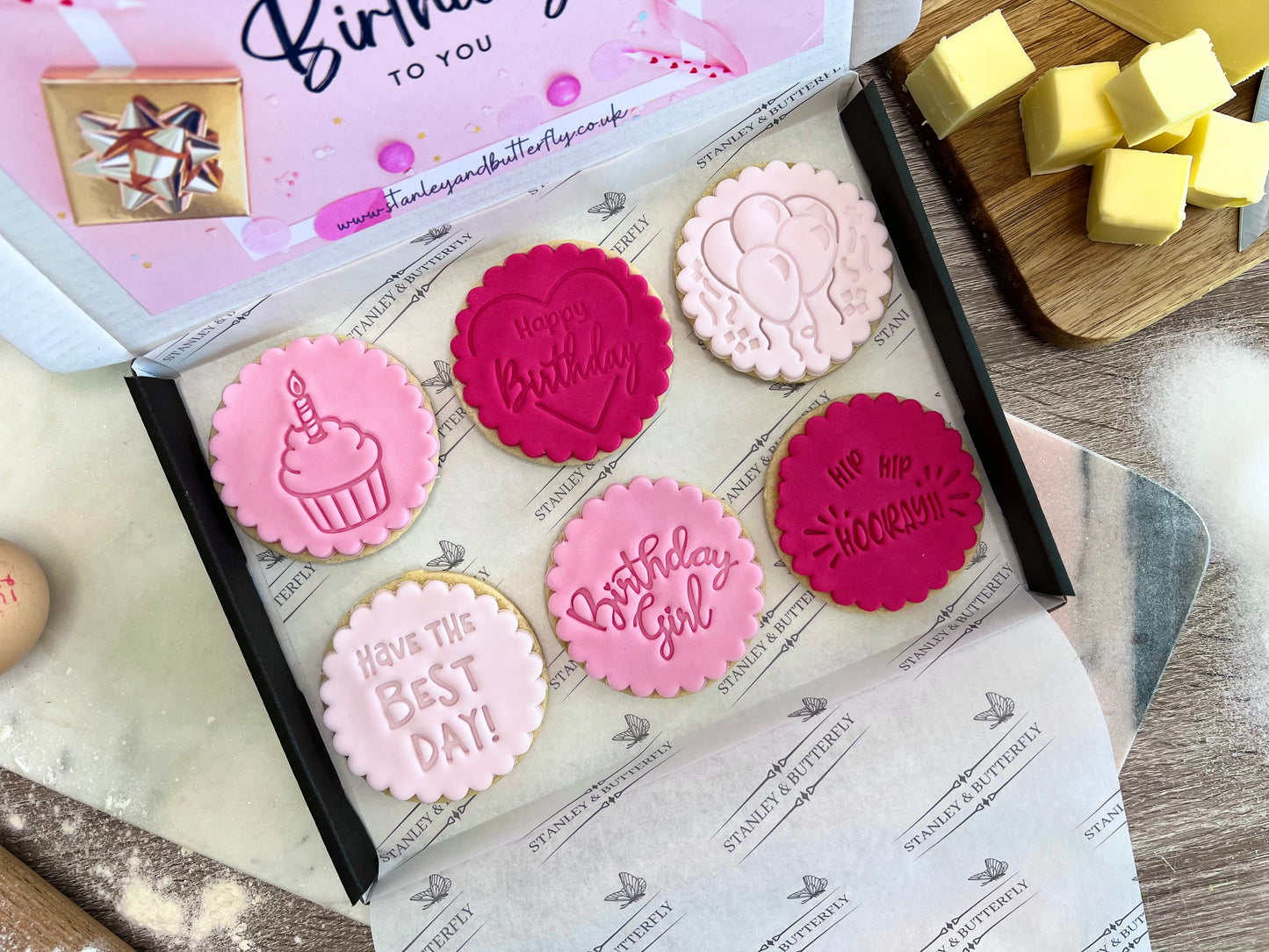 Birthday Girl Biscuits