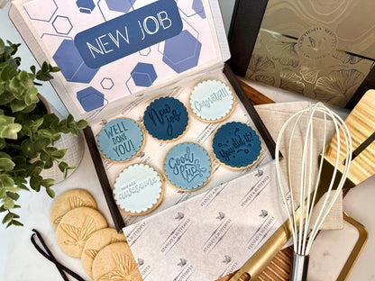 New Job Biscuits - Navy Blue