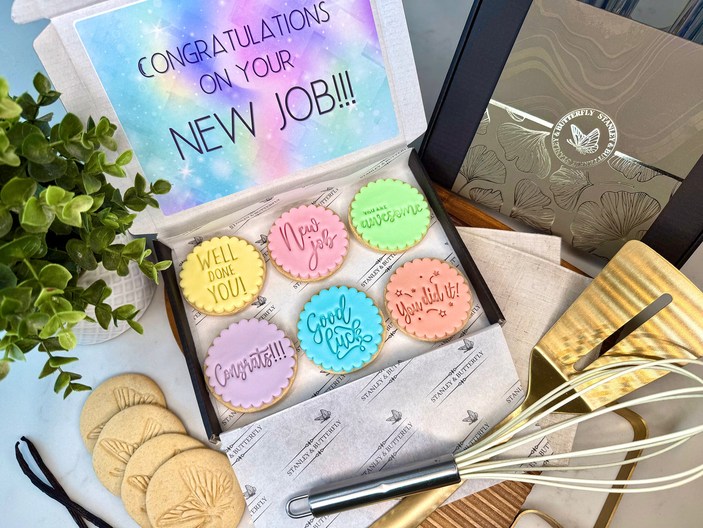New Job Biscuits - Rainbow