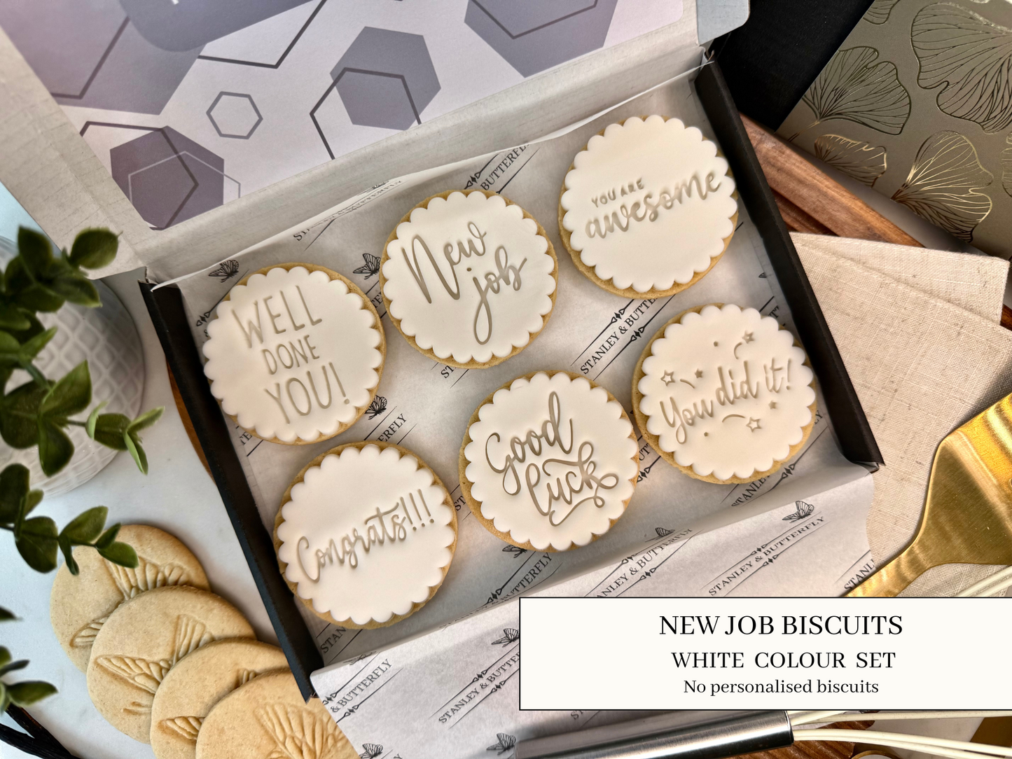 New Job Biscuits - White