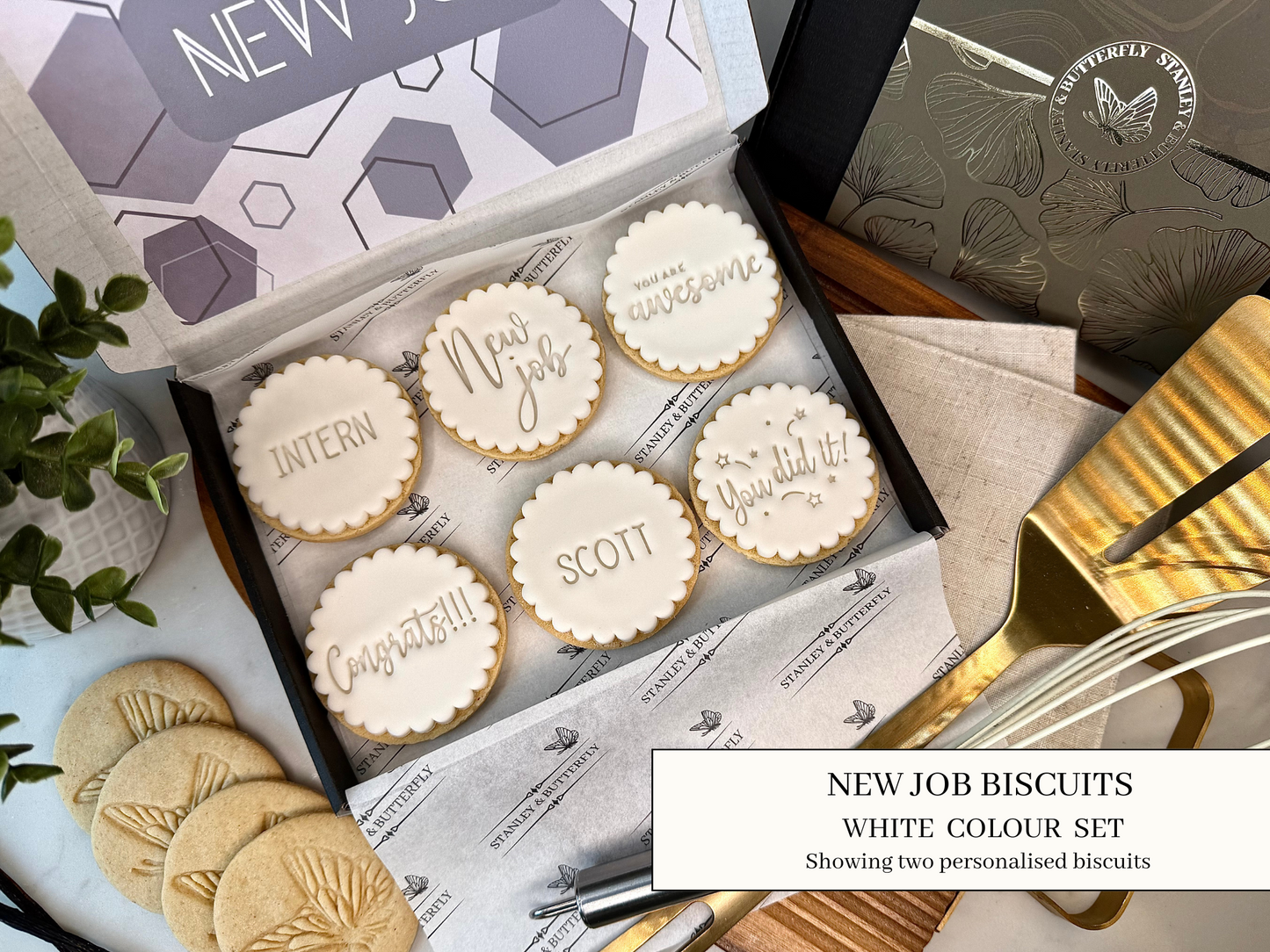 New Job Biscuits - White